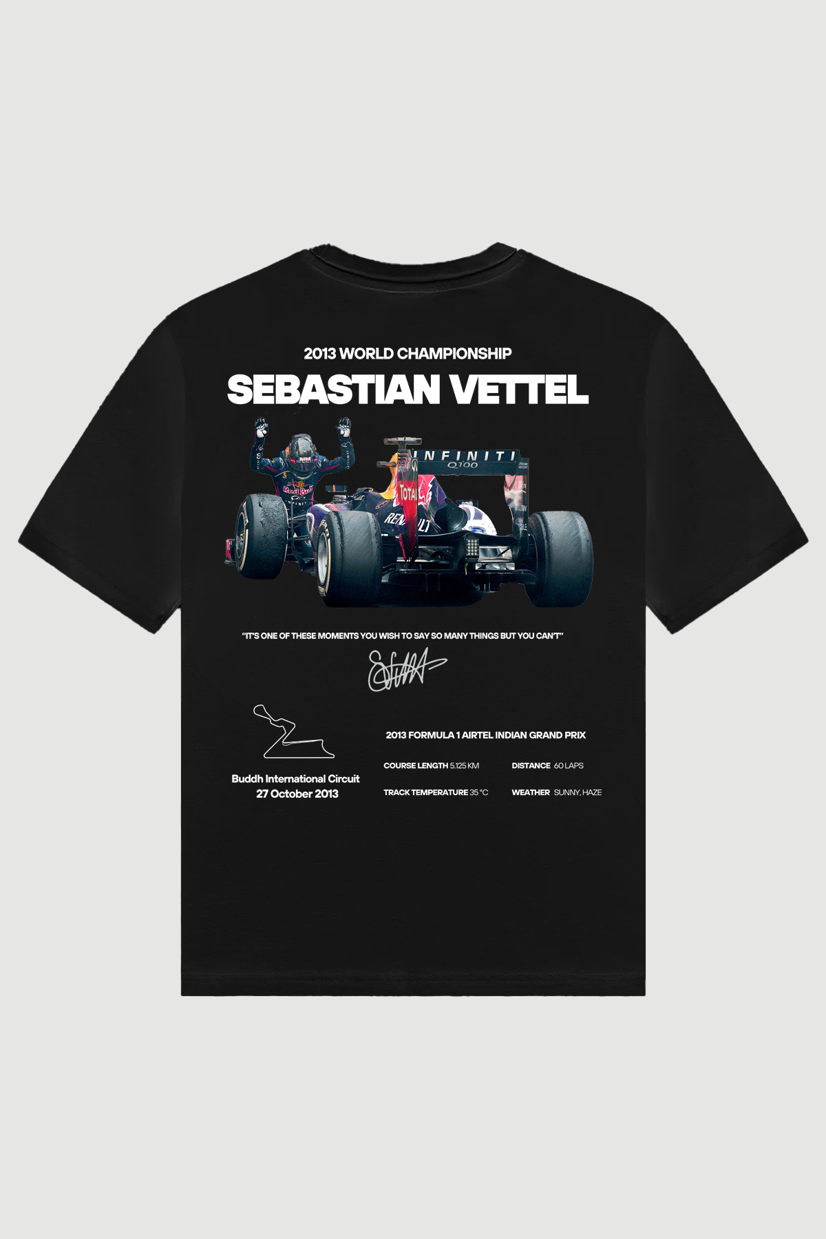 SEBASTIAN VETTEL 2013 OVERSIZE TEE