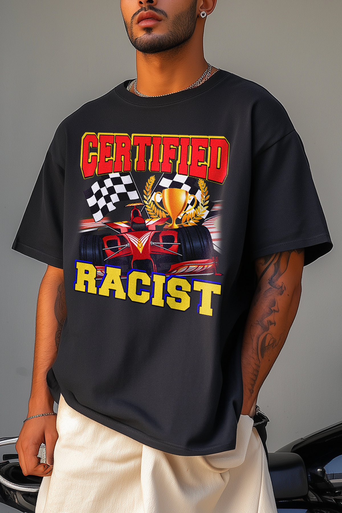 CERTIFIED RACIST OVERSIZE TEE