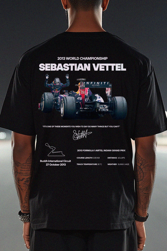 SEBASTIAN VETTEL 2013 OVERSIZE TEE